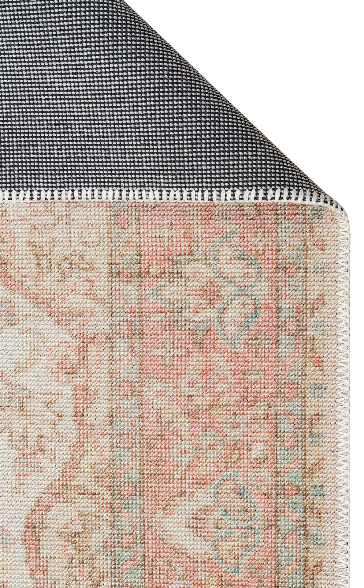 ELS 105 CREAM - ELISTA - Vintage Desenlere Sahip Kaydırmaz Yıkanabilir Modern Halı